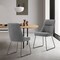 Armen Living Quartz Gray Fabric and Metal Dining Room Chairs, PK2 LCQRSIGR - alternate 8